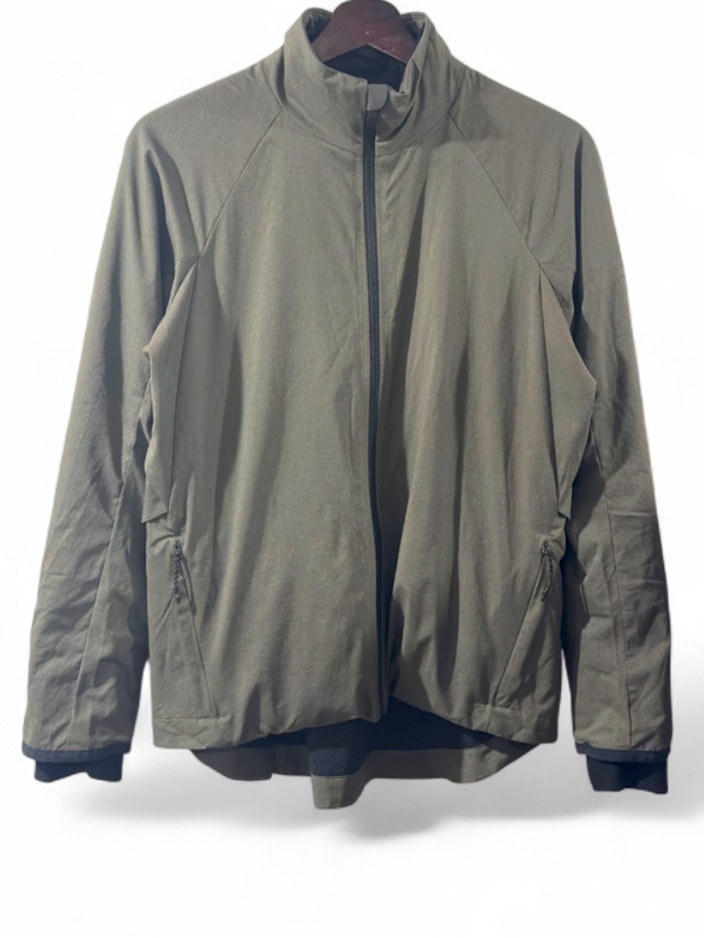 adidas climaheat Olive Green Windbreaker Running Jacket Size Women’s Small